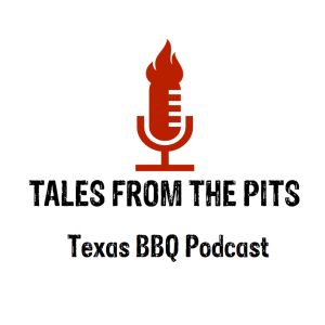 Tales from the pits, a Texas BBQ podcast featuring trendsetters, leaders, and icons from the barbecue industry-logo