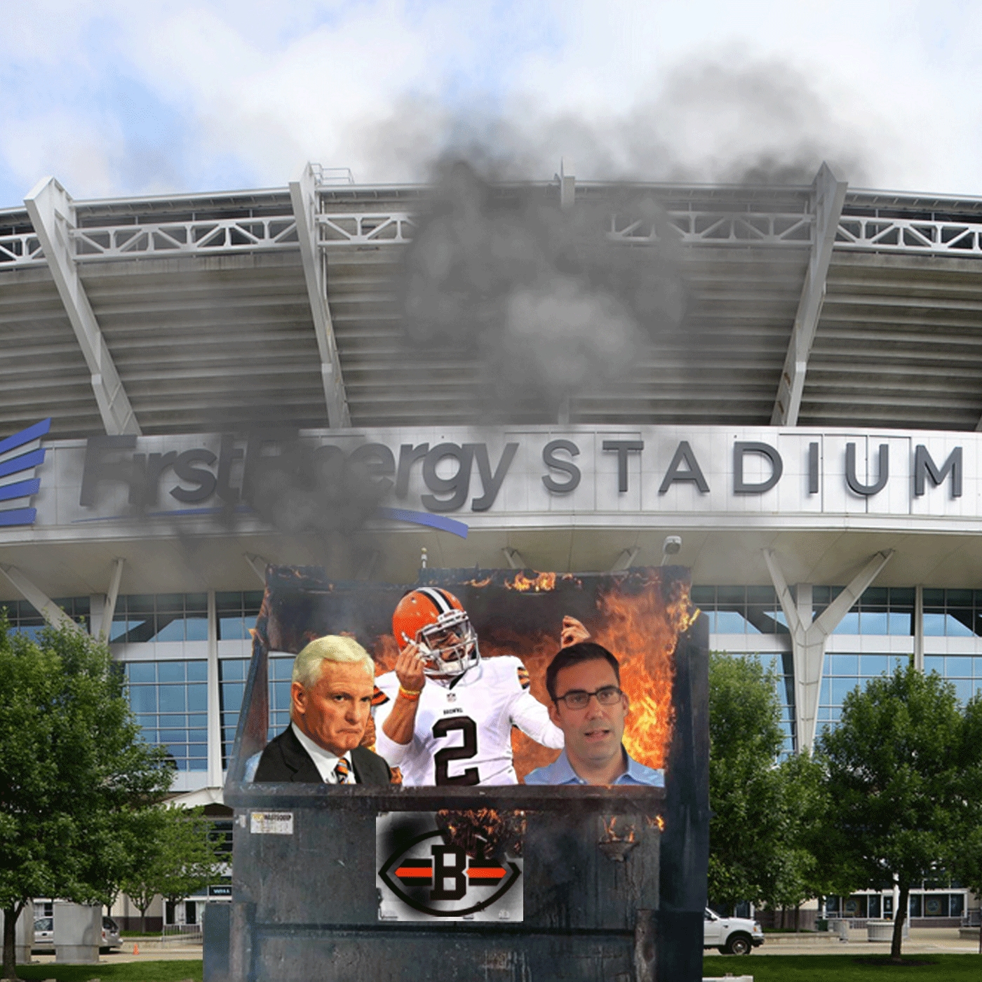 Cleveland Browns Dumpster Fire