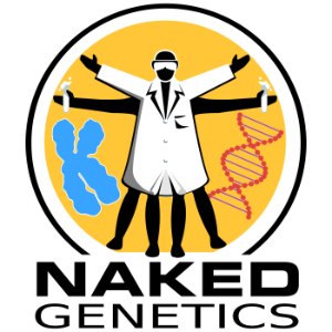 Naked Genetics, from the Naked Scientists-logo