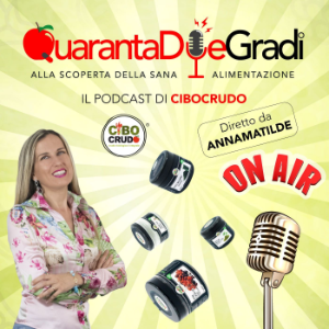 QuarantaDueGradi il podcast di CiboCrudo-logo