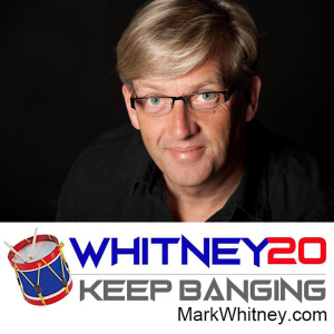 Keep Banging! · Mark Whitney For President 2020-logo