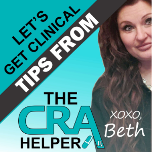 Let's Get Clinical, Tips From The CRA Helper-logo