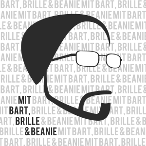 mit Bart, Brille & Beanie-logo