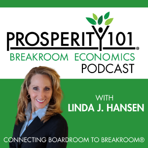Prosperity 101 Podcast hosted by Linda J Hansen-logo