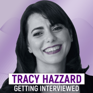 Tracy Hazzard Getting Interviewed-logo