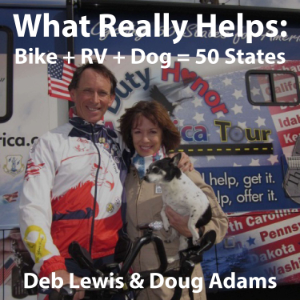 What Really Helps: Bike+RV+Dog=50 States-logo