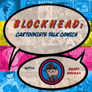 Blockhead: Cartoonists talk Comics-logo