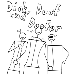 Dick, doof und doofer-logo