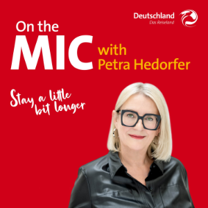 On the MIC with Petra Hedorfer-logo
