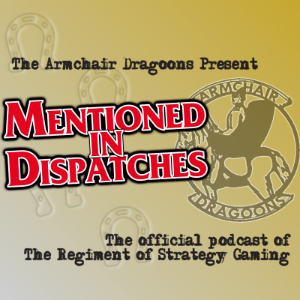 "Mentioned In Dispatches" with the Armchair Dragoons-logo