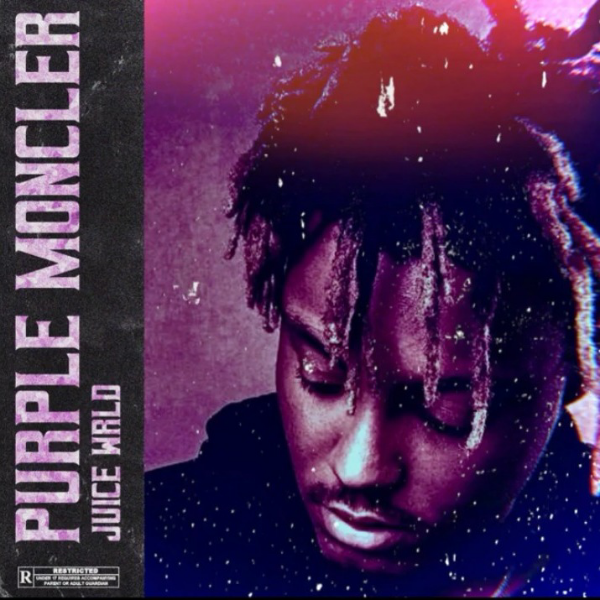 juice wrld purple moncler