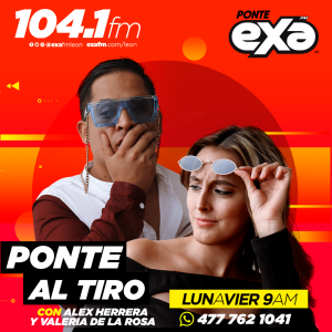 Ponte al tiro con Alex Herrera y Valeria de la Rosa-logo