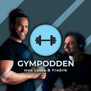 Gympodden med Lasse&Fredrik-logo