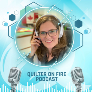 The Quilter on Fire Podcast-logo