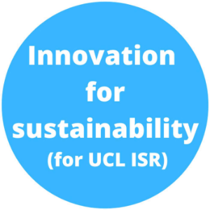 Innovation for sustainability (for UCL Institute for Sustainable Resources Masters)-logo