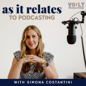 As It Relates to Podcasting with Simona Costantini-logo