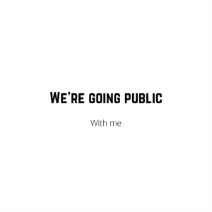 We're going public-logo