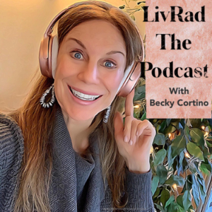 LIVRAD The Podcast with Becky Cortino-logo