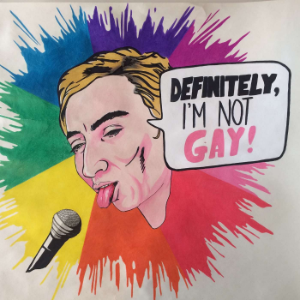 Definitely, I'm not gay-logo