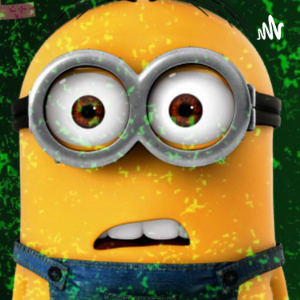 The mini podcast with minion-logo