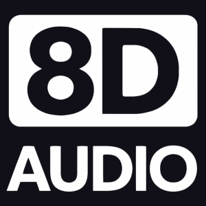 Musica y sonidos en 8D (escuchar con auriculares)-logo