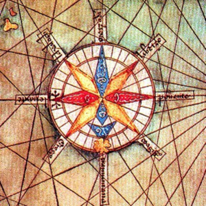 Pasajes de la historia de La rosa de los vientos-logo