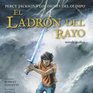 Percy Jackson y el ladron del rayo audiolibro-logo