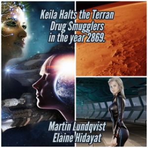 Keila Halts the Terran Drug Smugglers in the year 2869.-logo