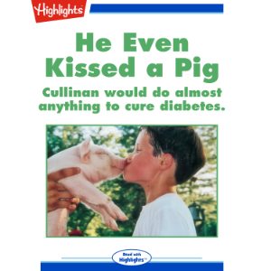 He even kissed a pig-logo