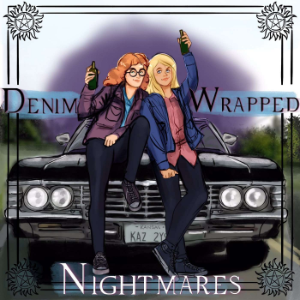 Denim-wrapped Nightmares, a Supernatural podcast-logo
