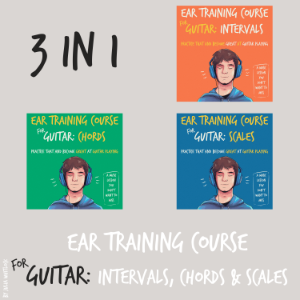 Ear Training Course for Guitar: Intervals, Chords & Scales | Practice that and become great at guitar playing | A music lesson you don't want to miss-logo