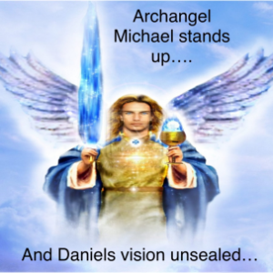 Archangel Michael  stands up.