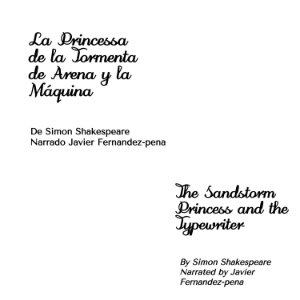 La Princesa de la Tormenta de Arena y la Máquina de Escribir