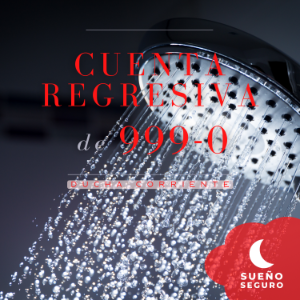 Cuenta regresiva de 999-0: Ducha corriente