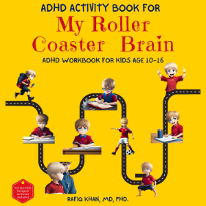 ADHD Activity Book For My Roller Coaster Brain: ADHD Workbook For Kids Age 10-16-logo