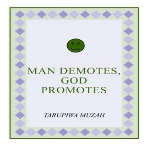 Man Demotes, God Promotes