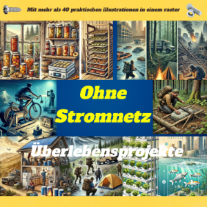Überlebensprojekte ohne Stromnetz: Grundlegende Fähigkeiten und DIY-Anleitungen für ein autarkes Leben – Sichern Sie sich Wasser, Nahrung, Unterkunft und Energie für jede Krise