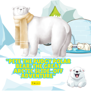 "Pete the Pudgy Polar Bear: The Great Arctic Slide-Off Adventure"-logo