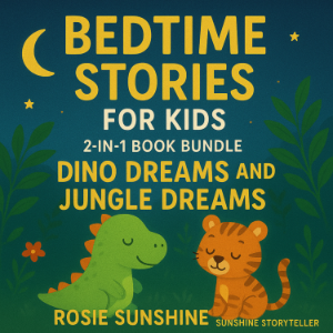 Bedtime Stories for Kids  2 in 1 Book Bundle Dino Dreams and Jungle Dreams