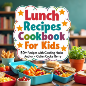Lunch Recipes Cookbook For Kids - Along With Cooking Life Hacks For Busy Moms-logo
