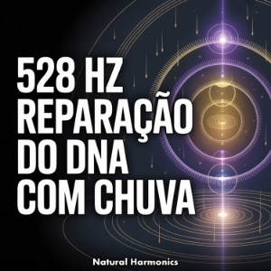 528 Hz Reparação do DNA com Chuva-logo