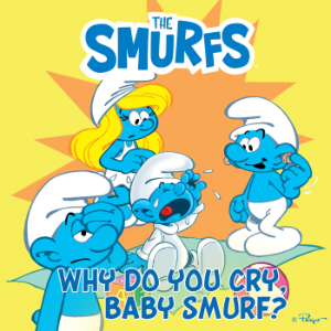 Why Do You Cry, Baby Smurf?-logo