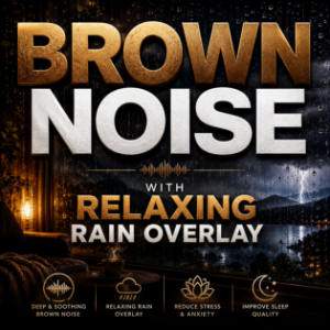 Brown Noise with Relaxing Rain Overlay