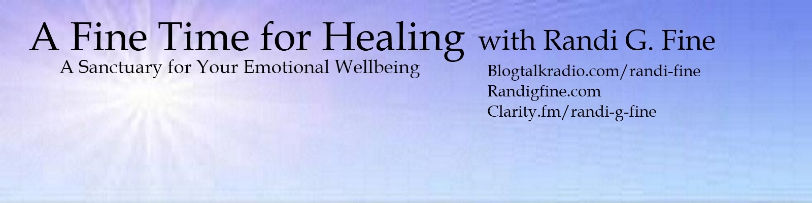 A Fine Time for Healing