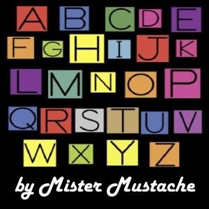 Mr. Mustache - Alphabet-logo