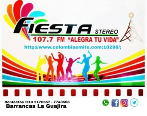 Fiesta Stereo 107.7 FM - Barrancas, La Guajira.-logo
