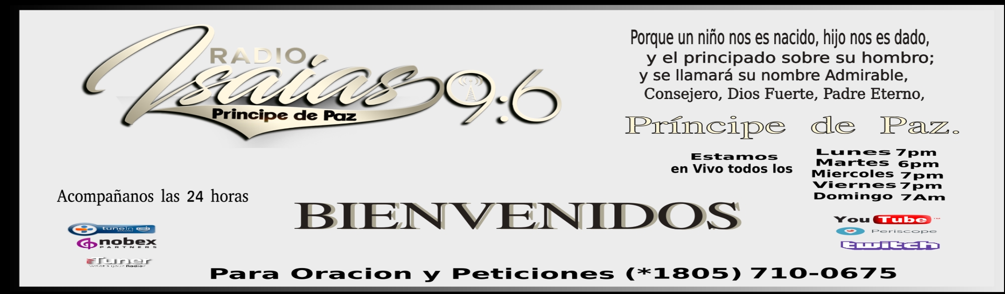 Radio Isaias9:6 principe de paz