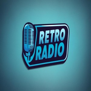 Retro radio-logo