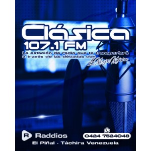Clasica 107.1 fm-logo