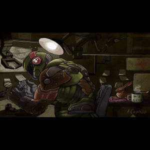 DOOM Radio - Beats to Rip/Tear to-logo